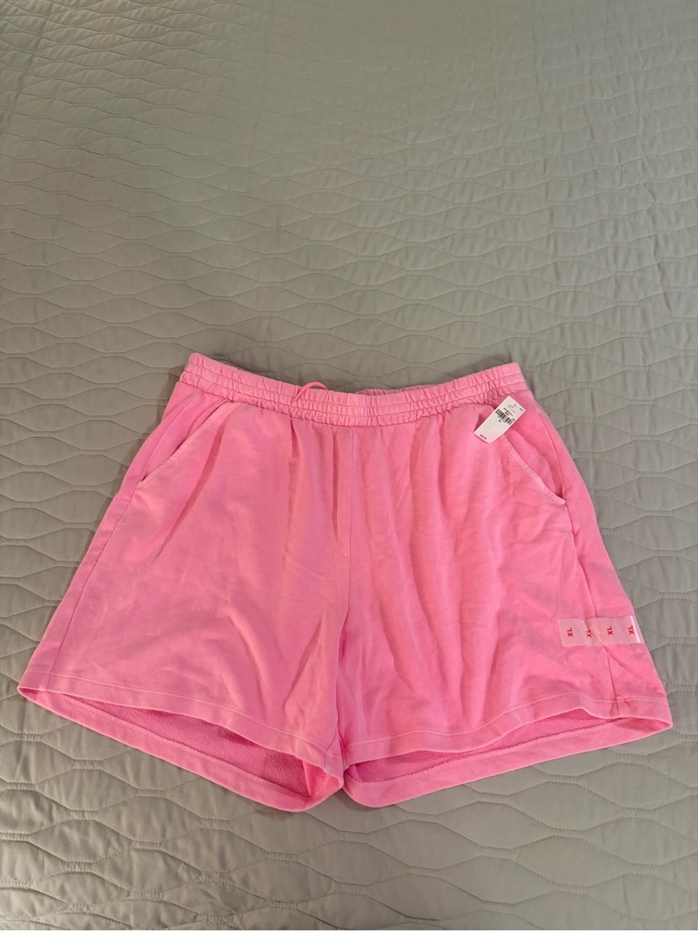 Women's Athletic Lounge Shorts in Electric Pink - Casual Drawstring Waist NWT
